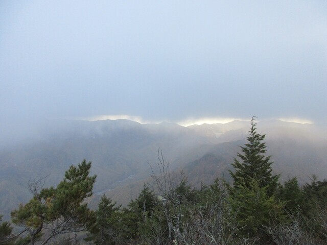 天狗山の山頂の天気