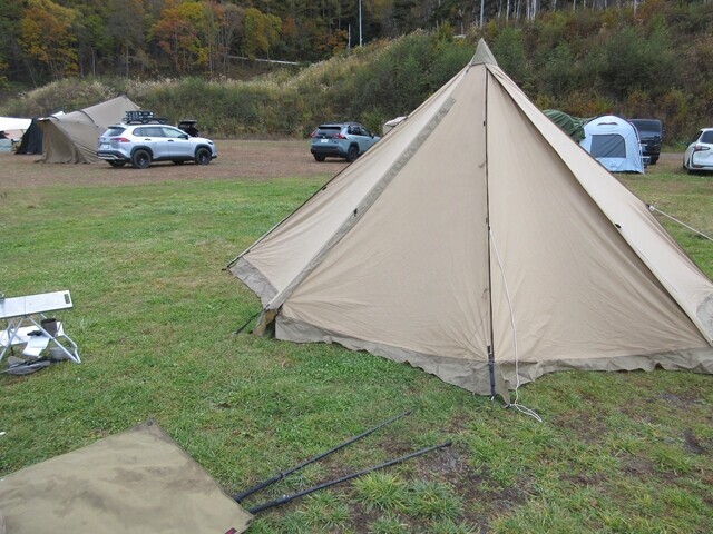 立原高原キャンプ場のテント