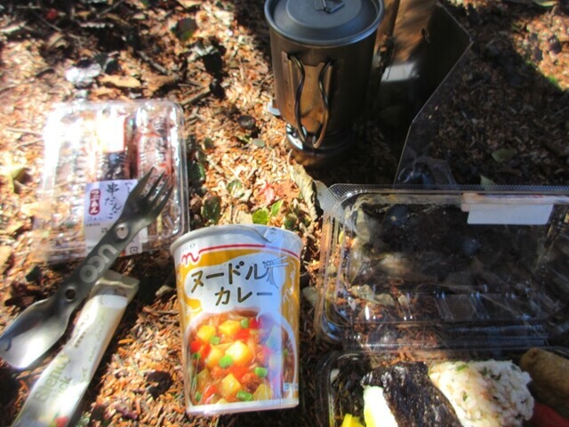 希望峰昼食の様子