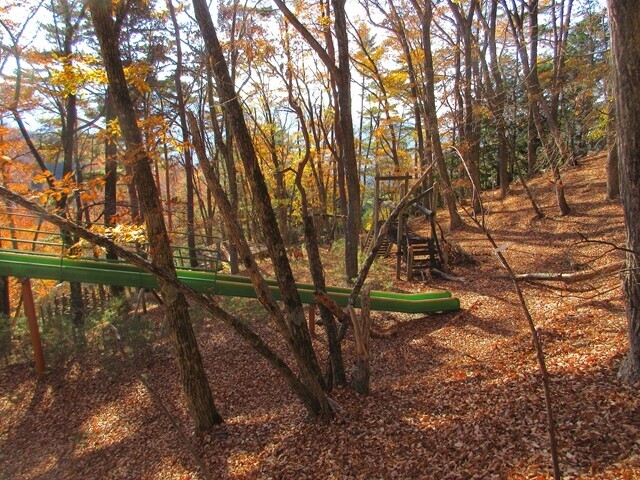 大志戸木の実の里森林公園に下山の様子
