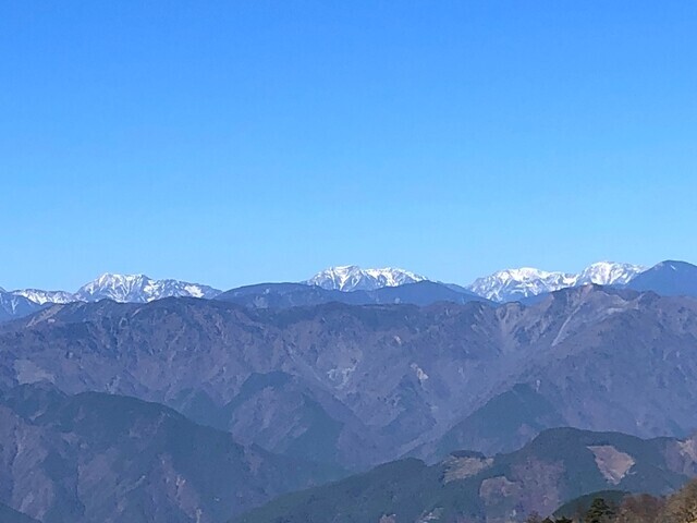 雄大な南アルプスの景色