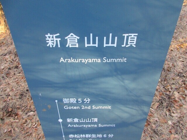 新倉山の山頂