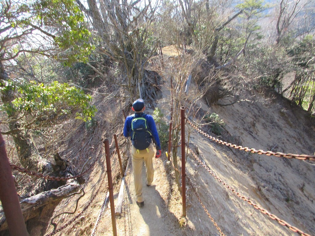 大山の一般登山道の様子