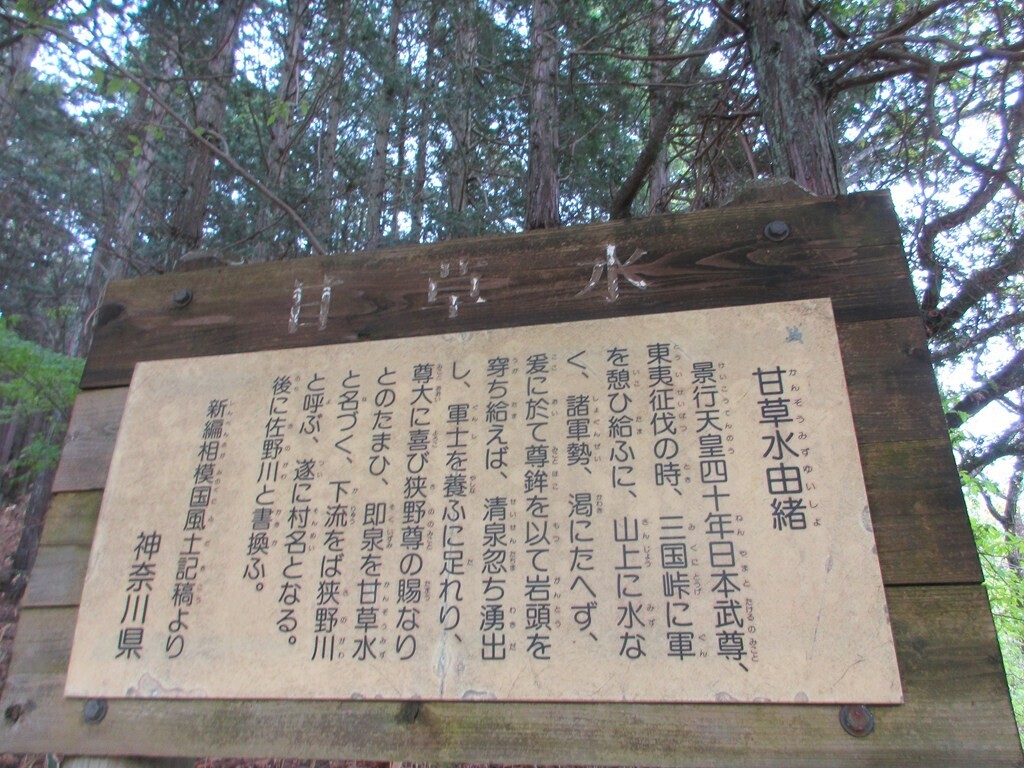 甘草水の説明書き