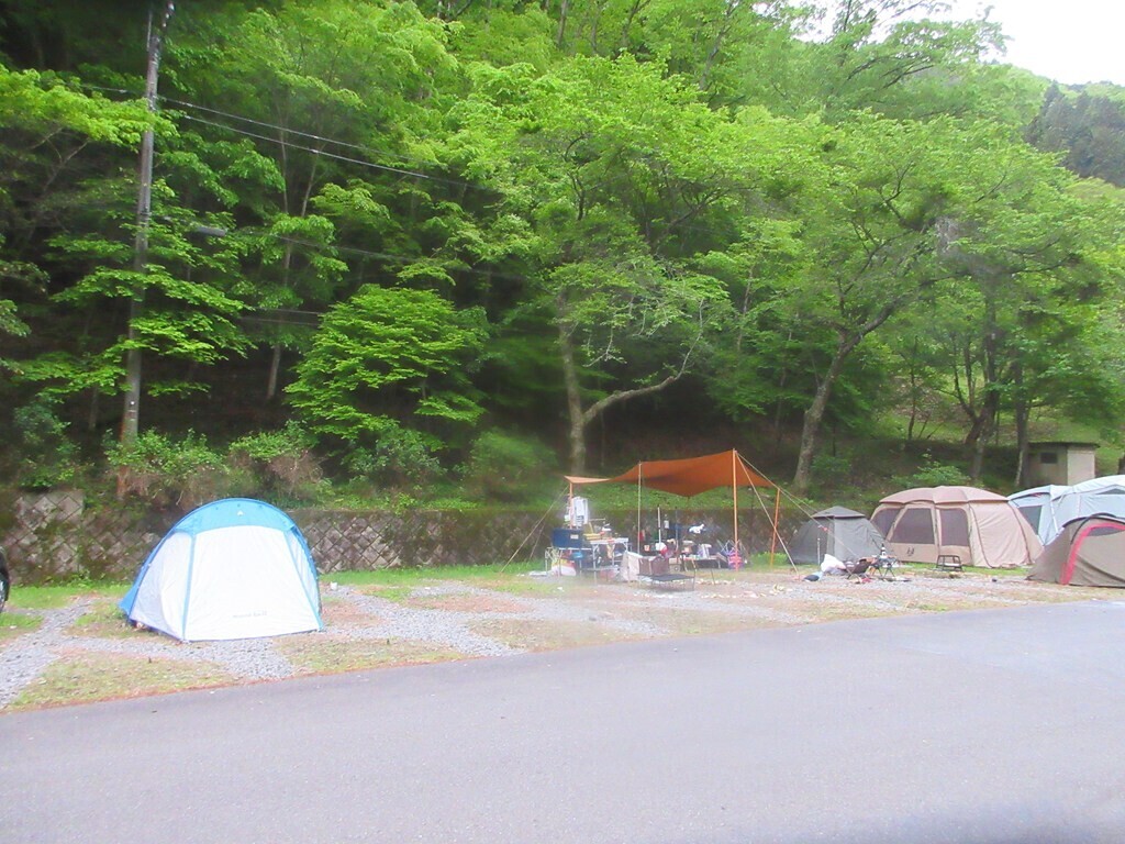 平野田休養村キャンプ場のテントサイト
