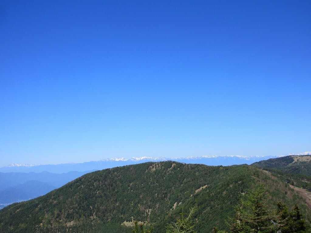 浅間山登山コース上の展望地