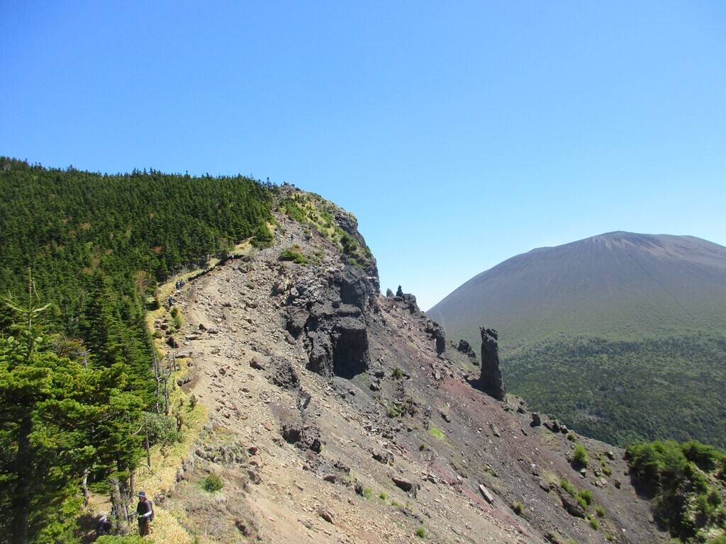 トミーの頭を目指して登山再開の様子