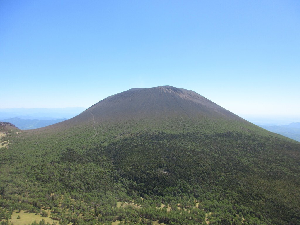 トミーの頭からの浅間山の景色は絶景