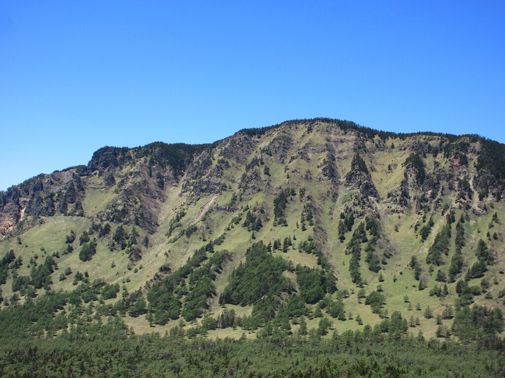 雄大な浅間山外輪山の風景
