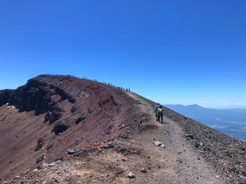 前掛山のウイニングロードの様子