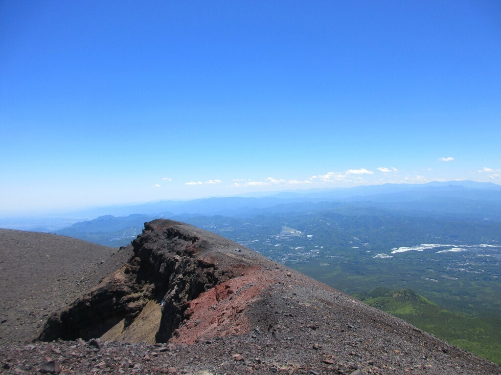 浅間山の登山規制付近の様子