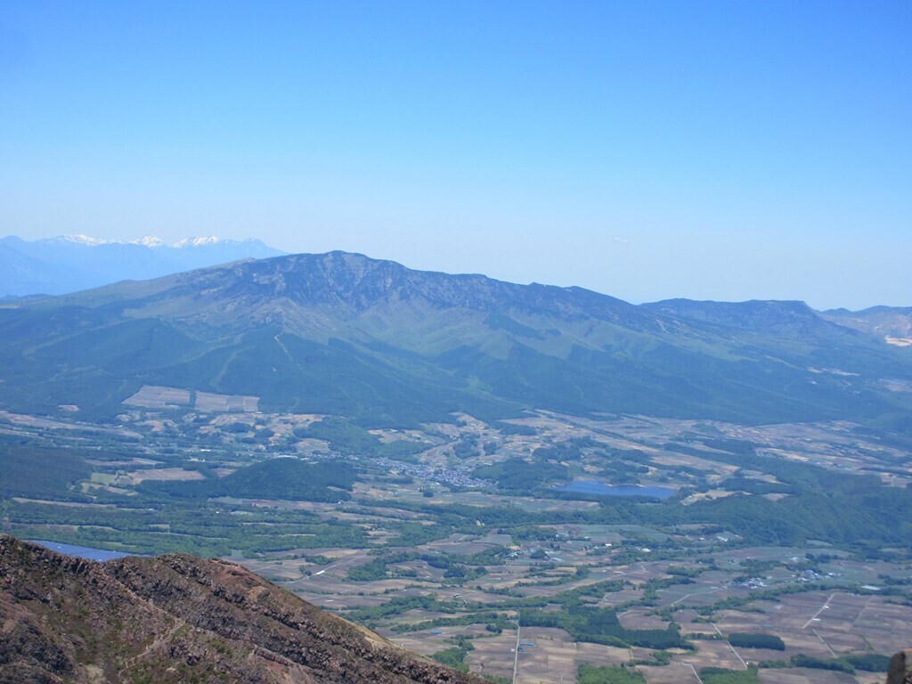 黒斑山と四阿山が綺麗に見えた様子