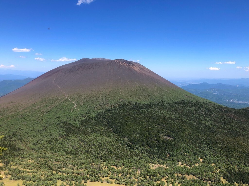 黒斑山からの浅間山景色