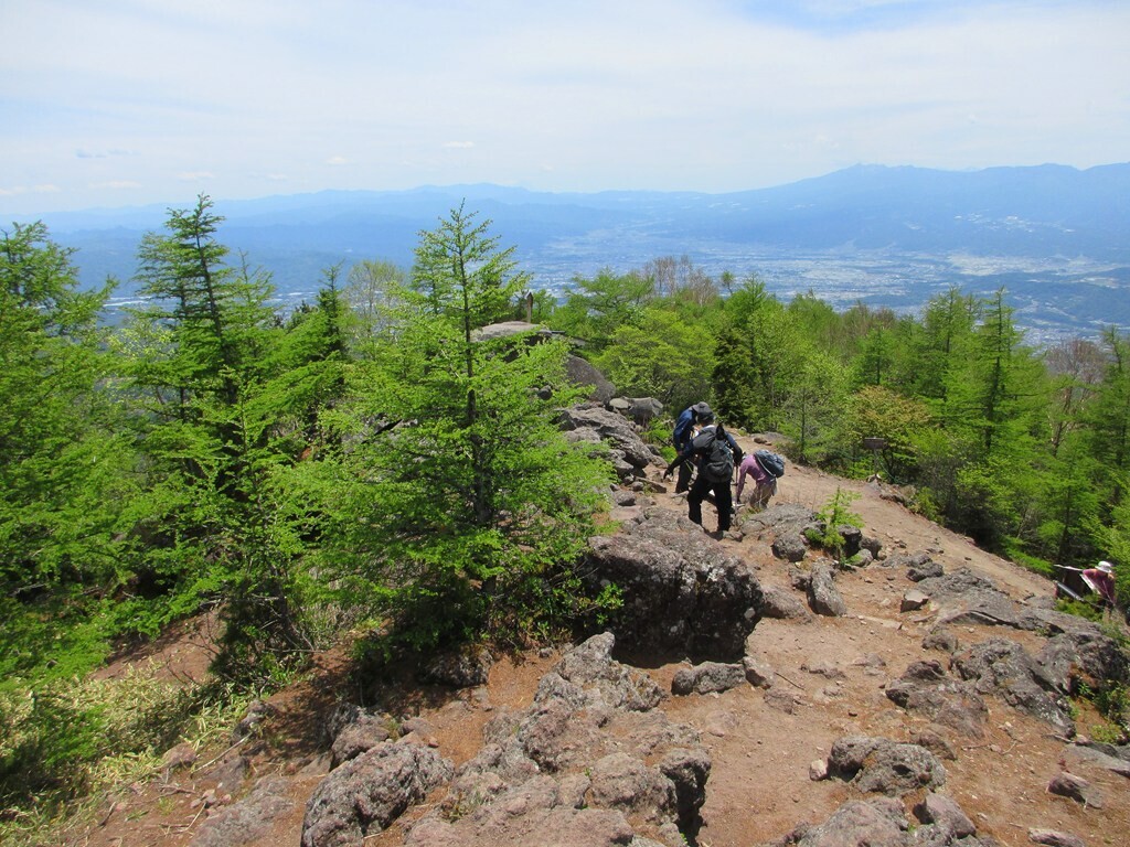 高峯山の山頂の様子