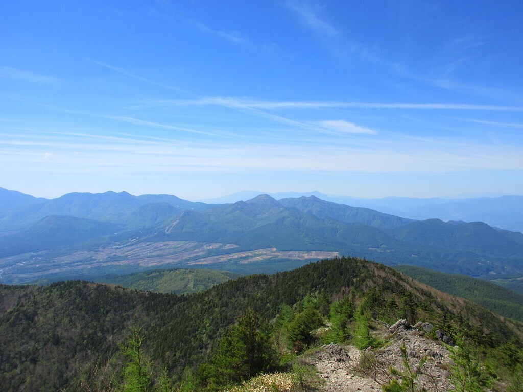 四阿山滑落注意箇所からの景色