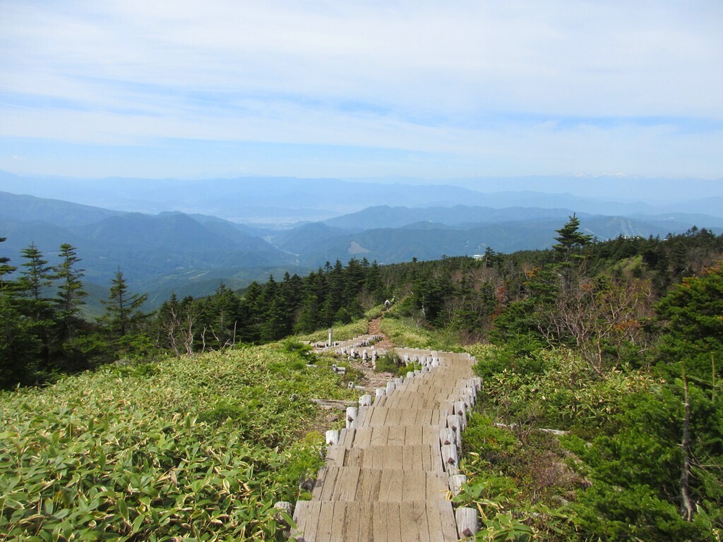 四阿山から下山の様子