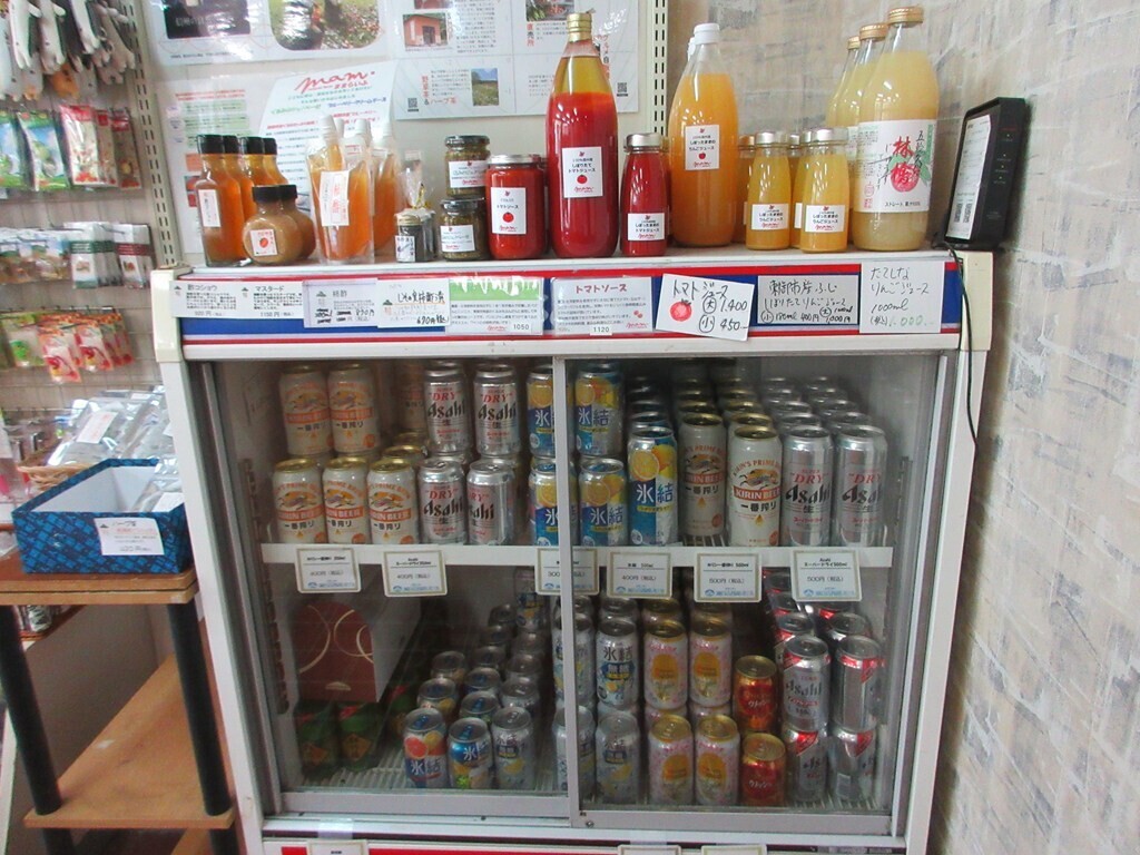 湯の丸高原ホテルの売店で販売されていたアルコール類