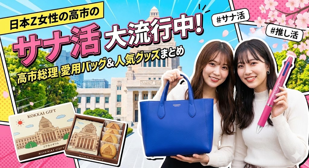 サナ活】高市早苗総理の愛用グッズまとめ！話題のバッグ・ボールペン