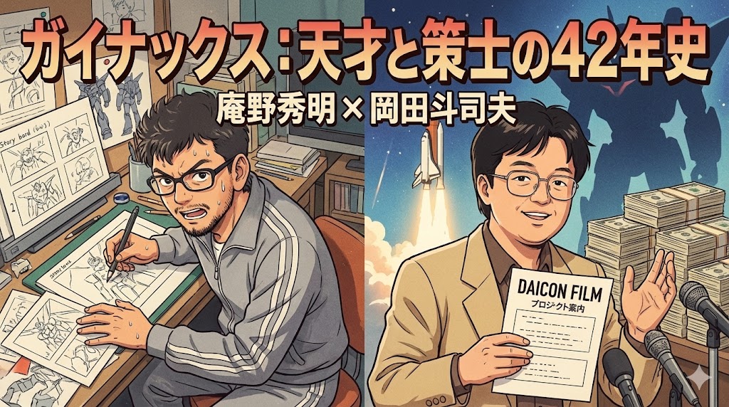 庵野秀明と岡田斗司夫】出会いから決別まで…ガイナックスを作った
