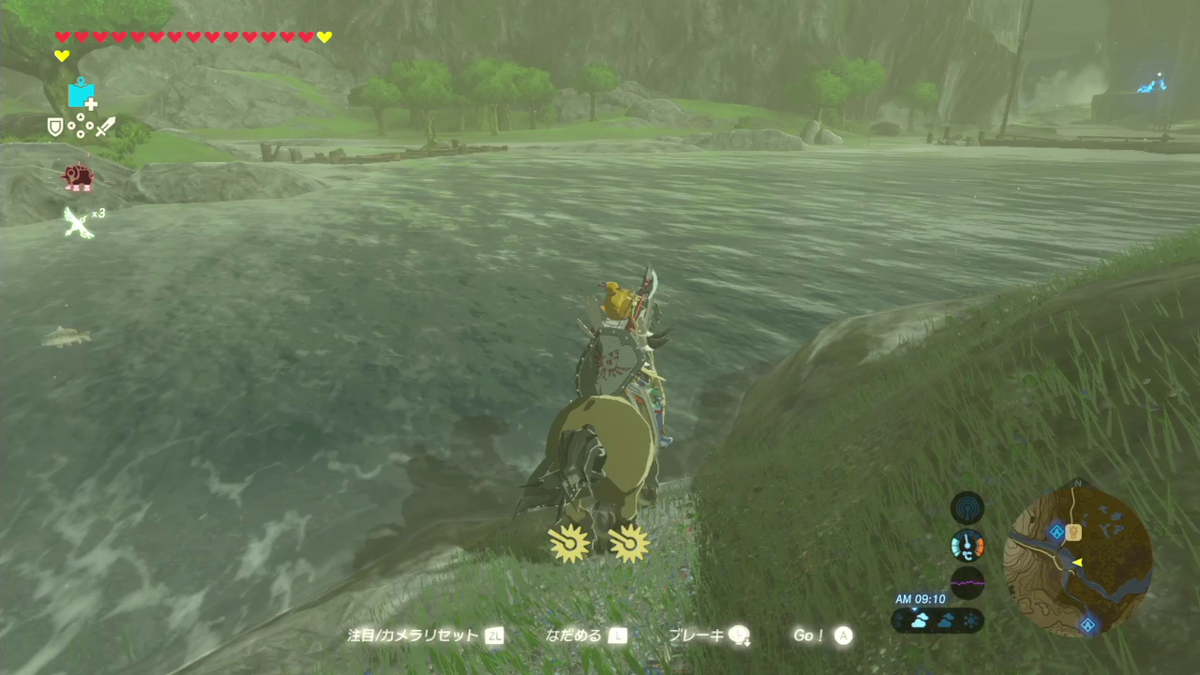ゼルダの伝説botw 32 レイクサイド馬宿 イチカラ村 A Blue Light