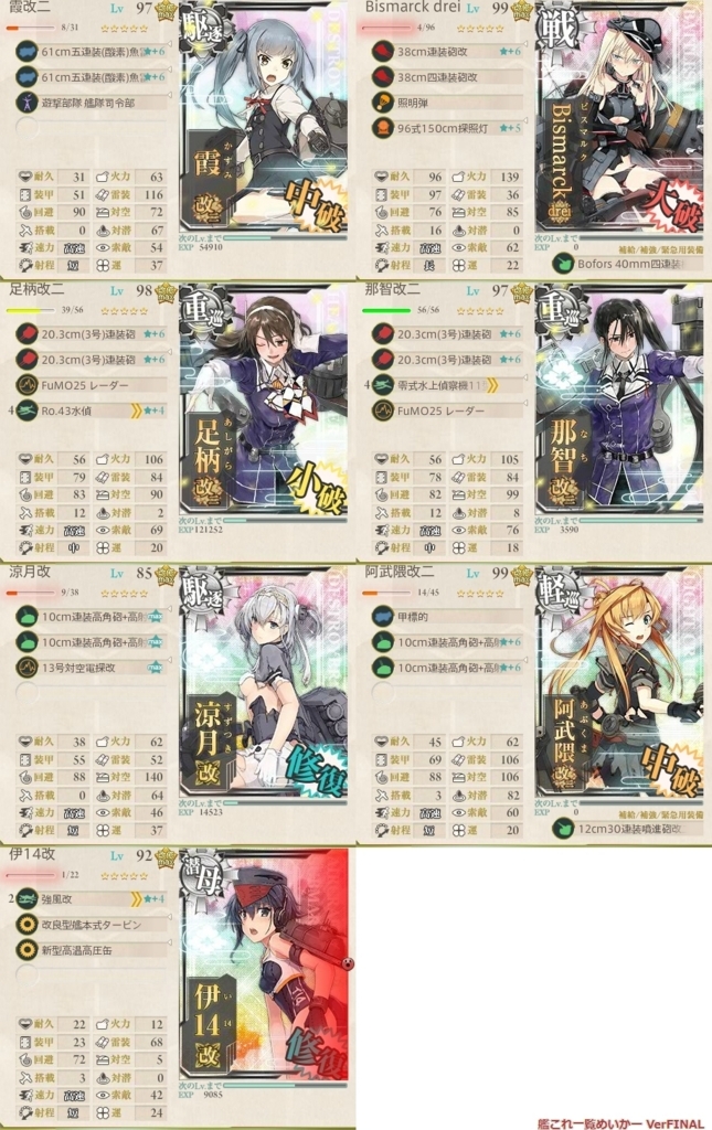 艦これ 18冬 E5 E6 あおかみろんぐ