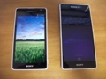 Xperia GX VS Z2-2.jpg:Xperia GXとZ2との比較