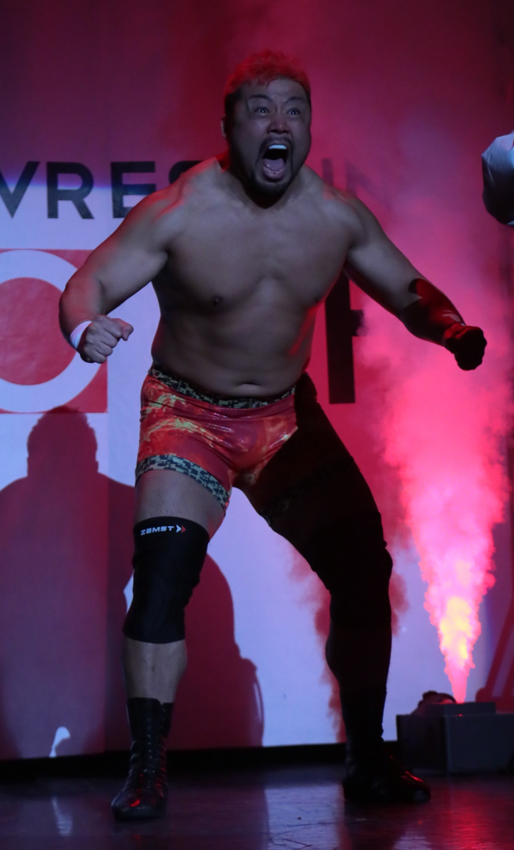 ノアに参戦した征矢学の入場