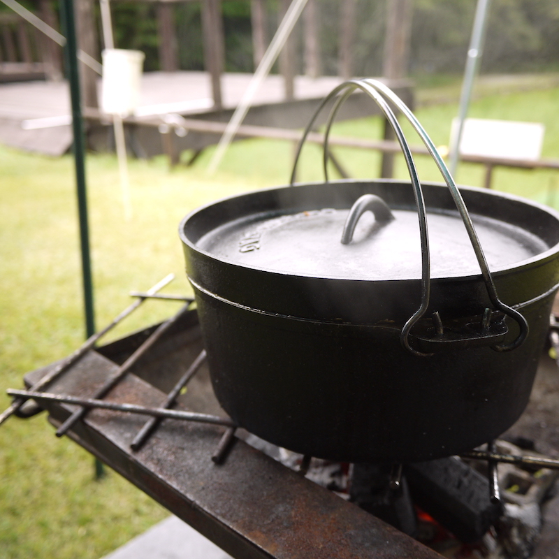 カレーはキャンプ料理の基本