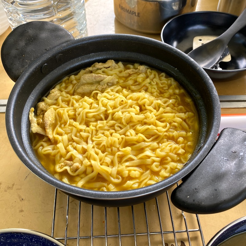 カレーうどん作ったよ