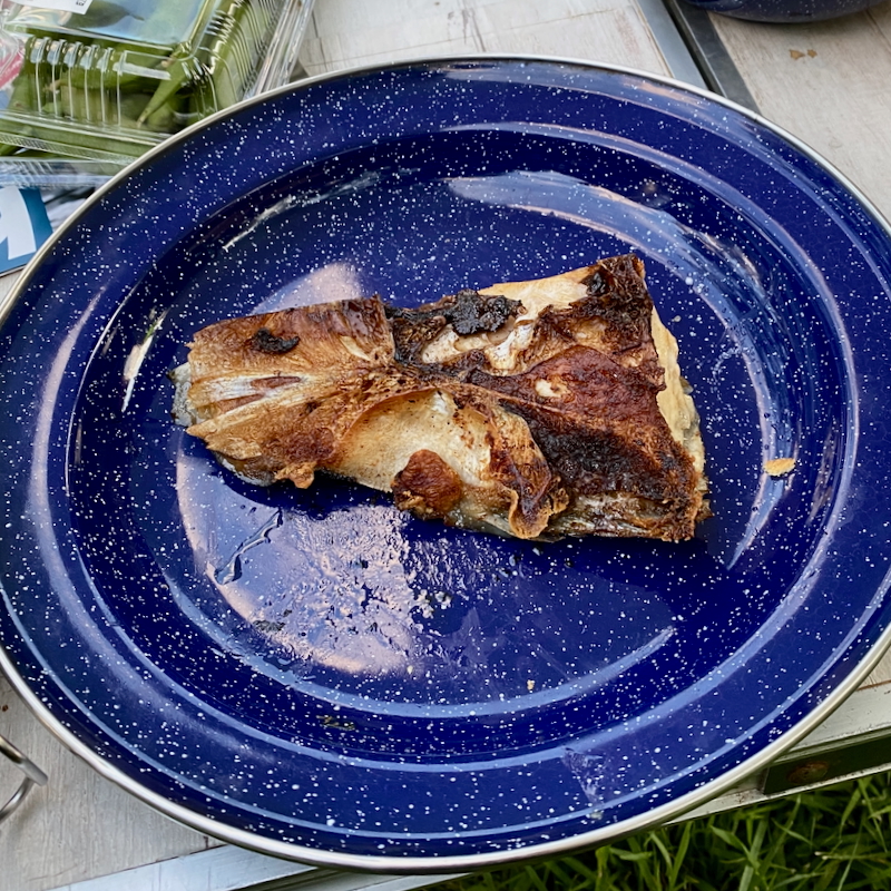 マグロの頭肉をマルチグリドルで焼いたみた