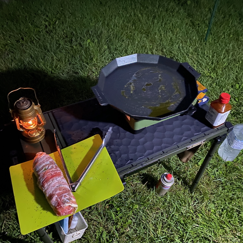 豚バラロールの料理準備できました
