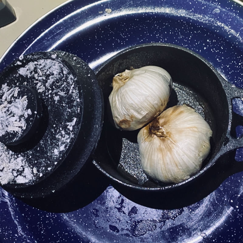 柔らかくねっとり焼き上がったニンニク