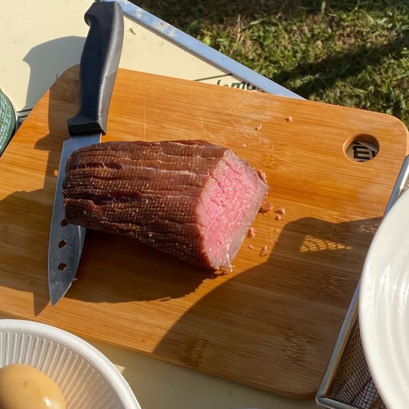 ローストスモークビーフの断面