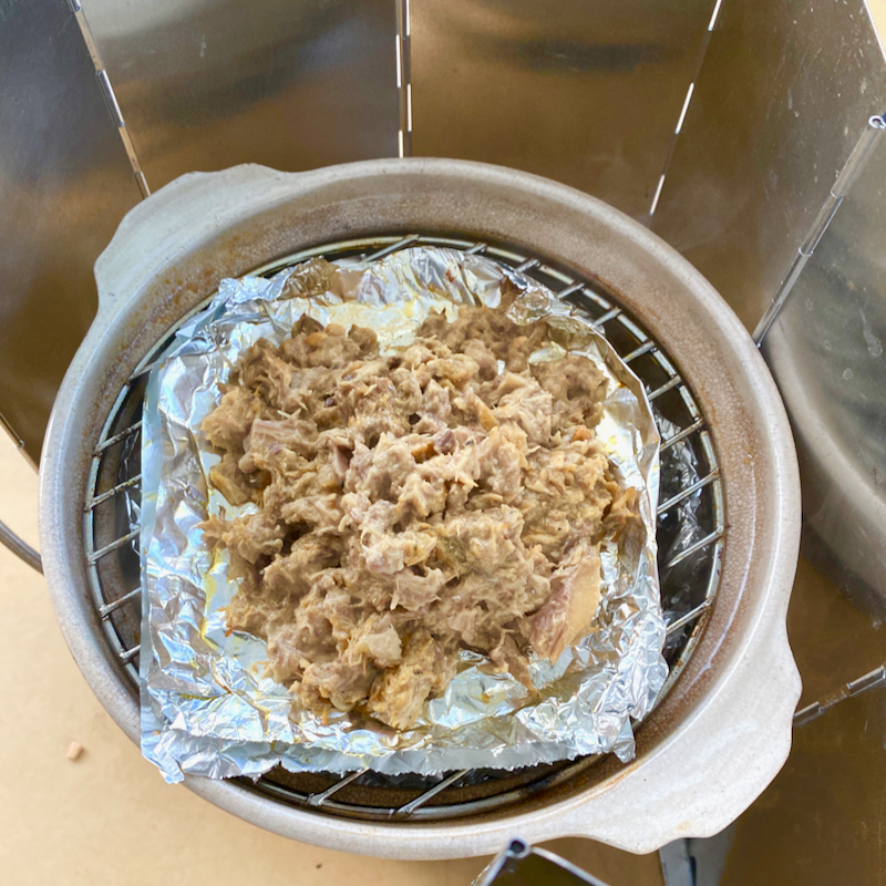 サバ缶でキャンプ飯を作ってみた。