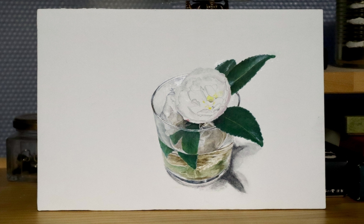 山茶花と油彩：美しい花の表現 - ことばを食する