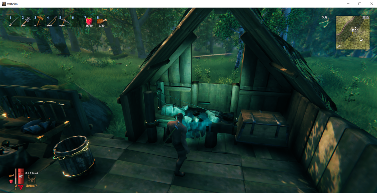 Valheim 建築物のクラフトの仕方は 石を使うには 困ったー