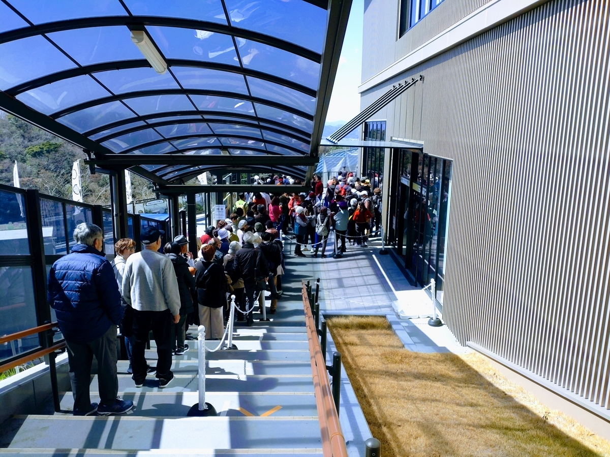 日本平ロープウェイ　混雑