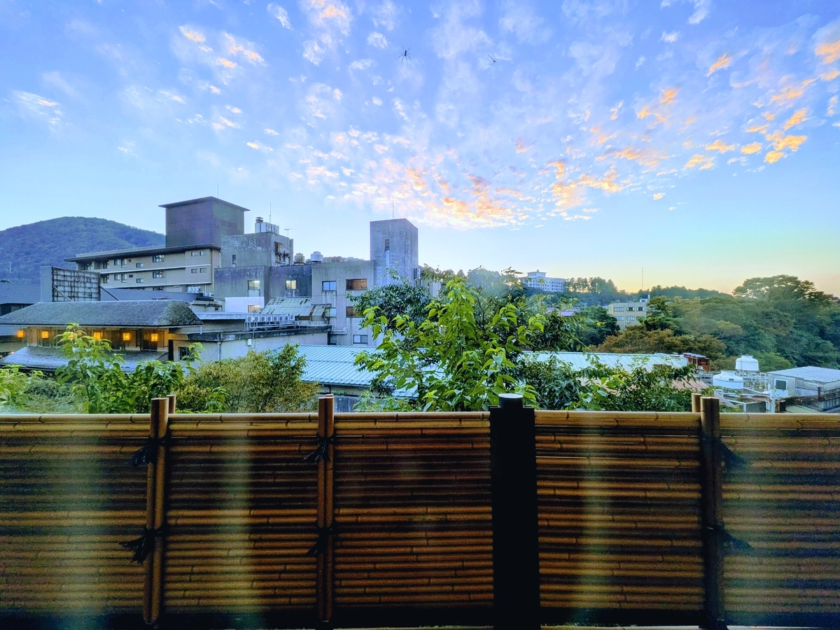 山中温泉翠明-別館(桂御園)和室からの景色