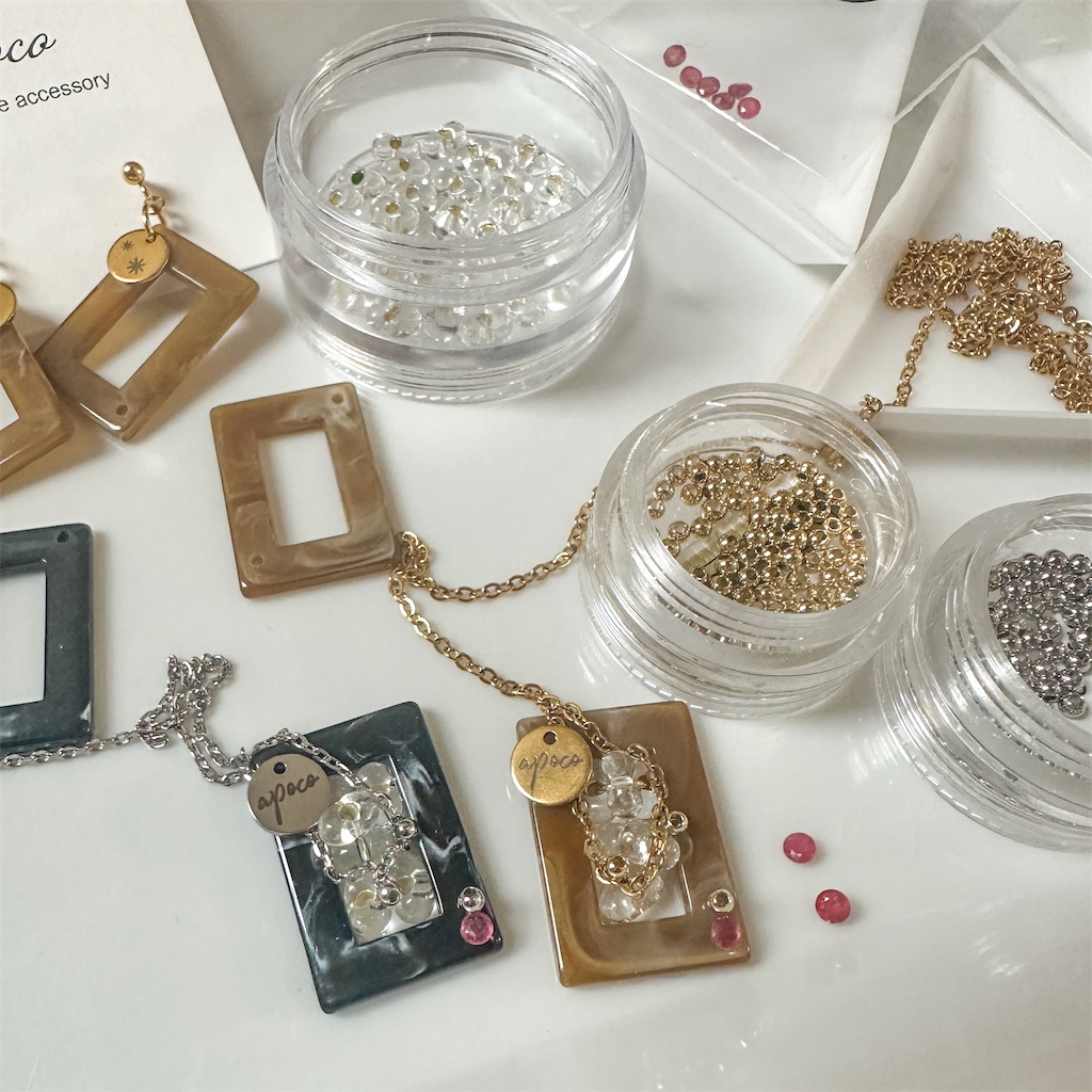 悩んで悩んでやっとここまで…秋の新作② - apoco〜handmade accessoryのアトリエ話