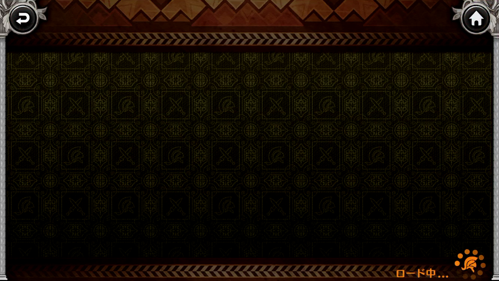 パズルオブエンパイアの汎用的な画面の背景です。緻密な装飾がありますが暗いトーンでまとまっています