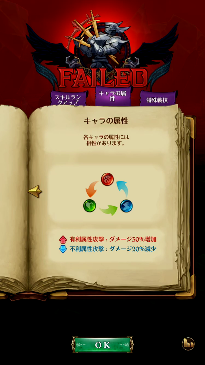 グラクロ 敗北時アドバイス