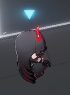 パニグレの宿舎画面の３Ｄキャラです。足元に影は落ちていません