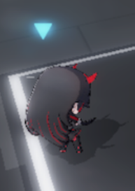 パニグレの宿舎画面の３Ｄキャラです。足元に影が落ちています