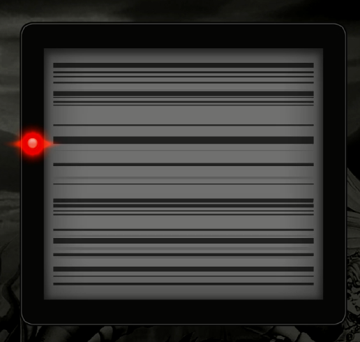 ゲームボーイを起動した直後、走査線が走ったようなノイズが表示されています