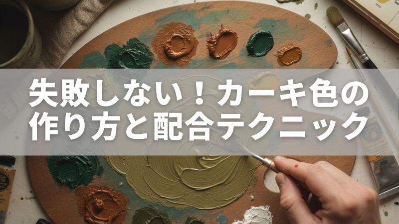 初心者でも失敗しない！カーキ色の作り方と配合テクニック完全ガイド - マジなにそれ！