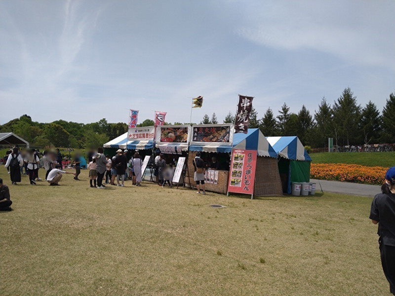 大芝生広場の屋台