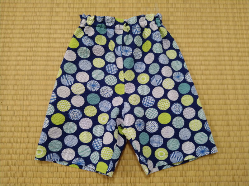 私が縫ったこども甚平ズボン