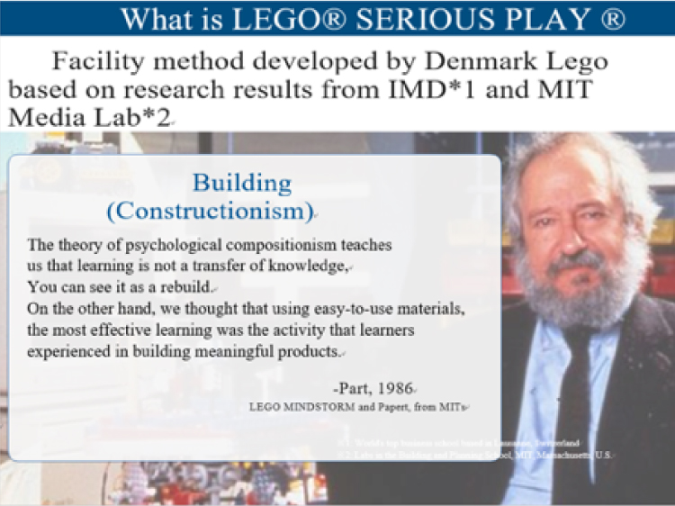 「T-4OO」により英訳した資料「LEGO® SERIOUS PLAY® とは」