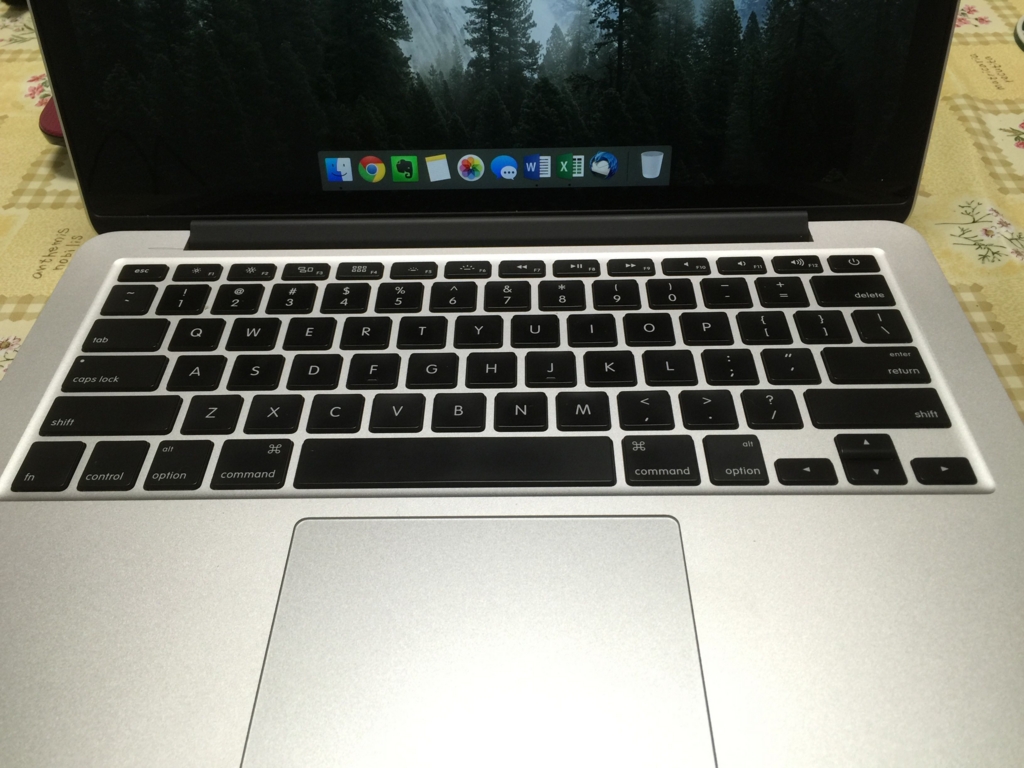macbookのキーボード