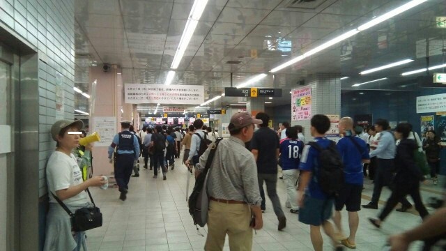 サッカー日本代表戦 浦和美園駅